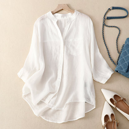 Shirt top wide-leg pants