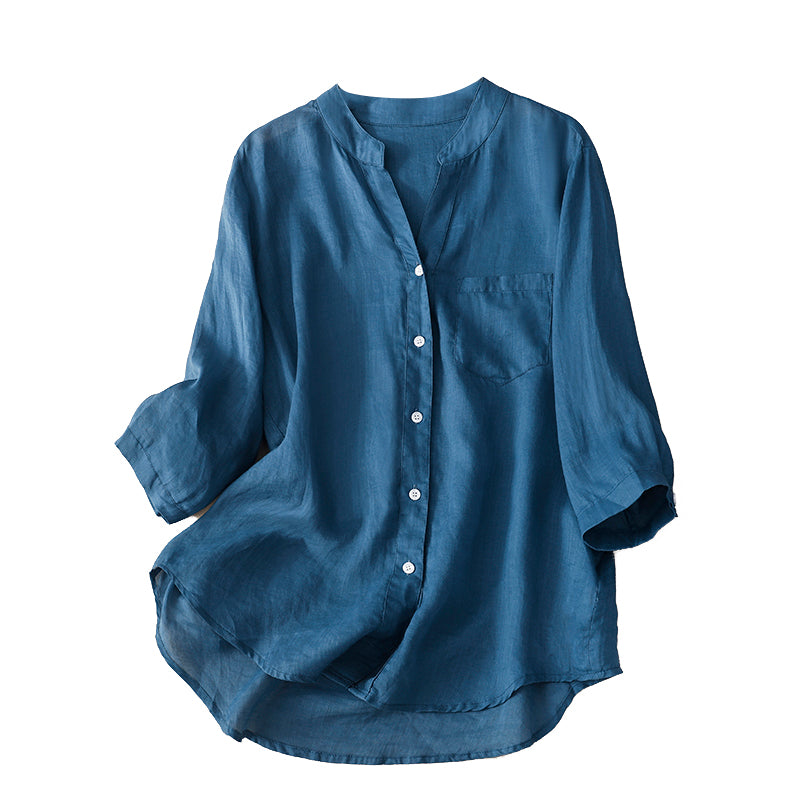 Shirt top wide-leg pants