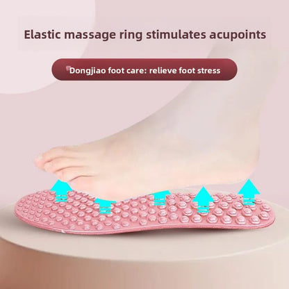 Shock-absorbing massage insole