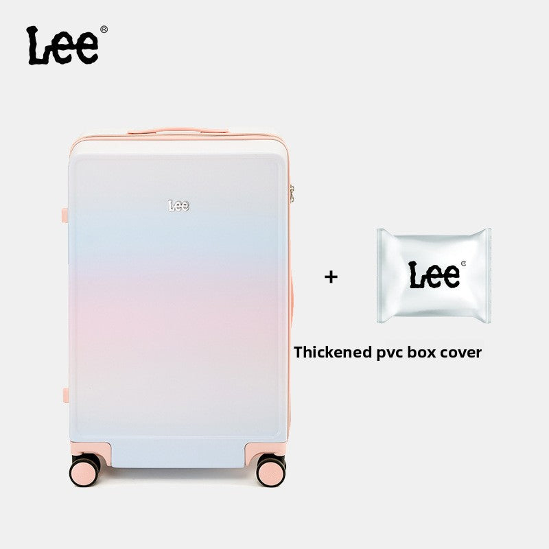 Shock-resistant suitcase with a handle, lightweight travel case