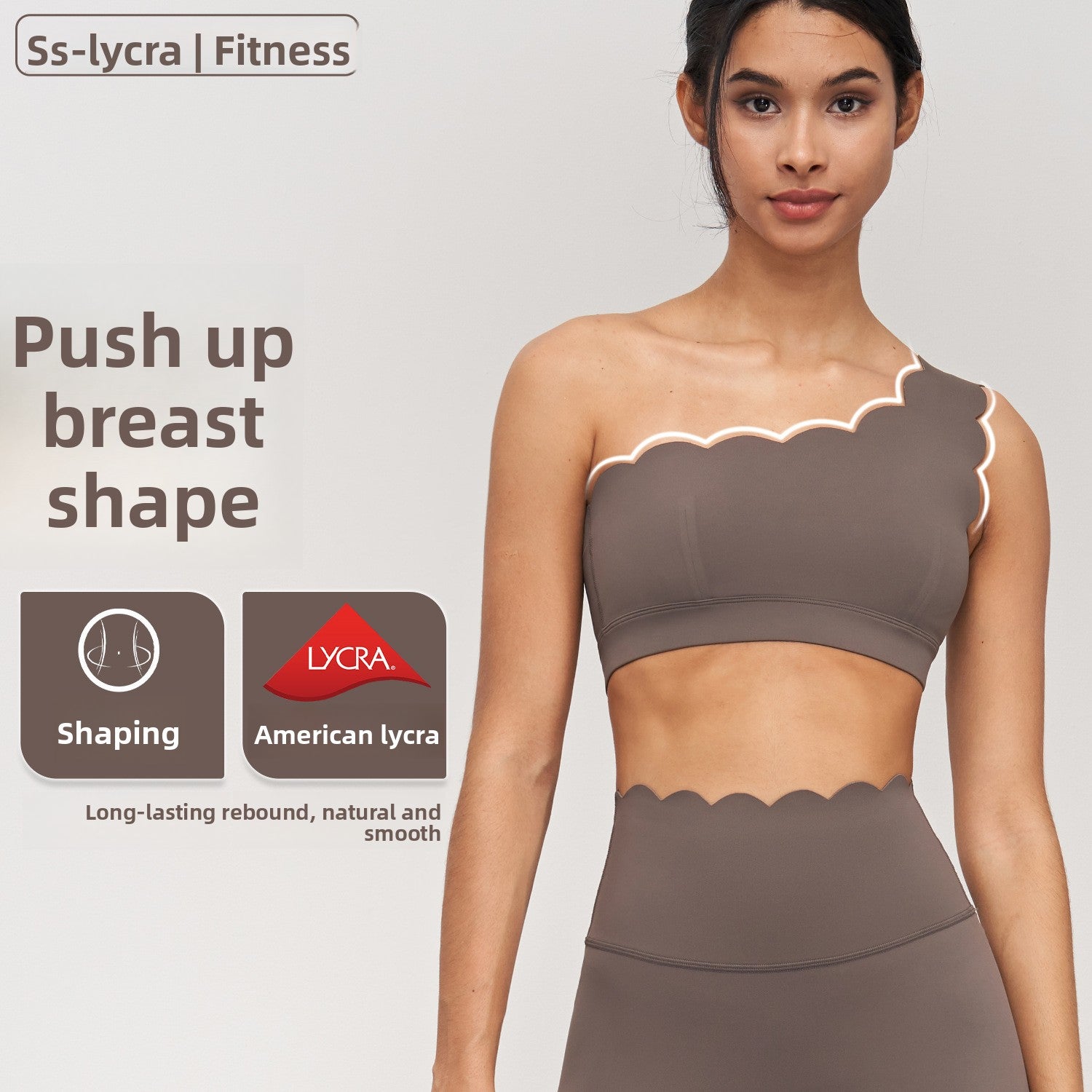 shockproof push up yoga bra hem widened beauty back