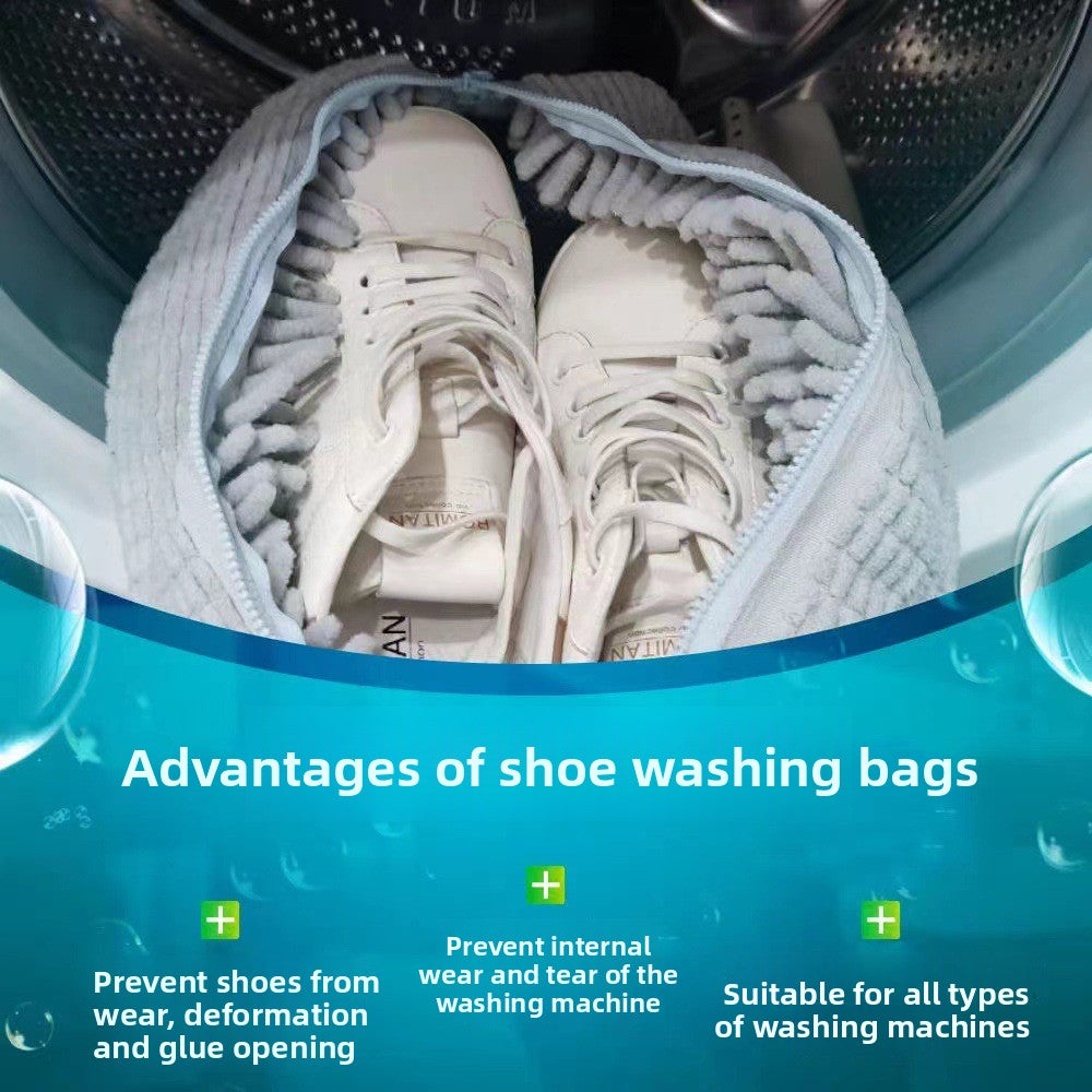 Shoe washing bag