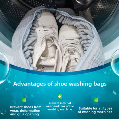 Shoe washing bag