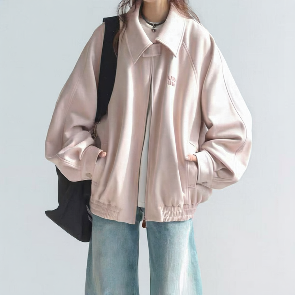 Short baseball jacket