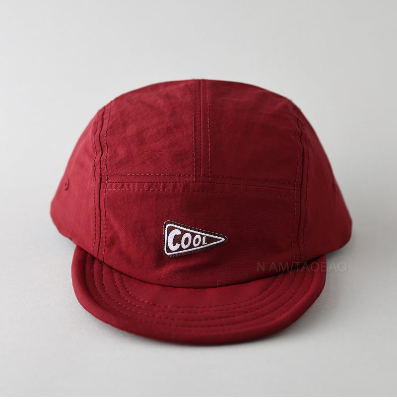 Short-Brimmed Five-Panel Quick-Dry Baseball Cap