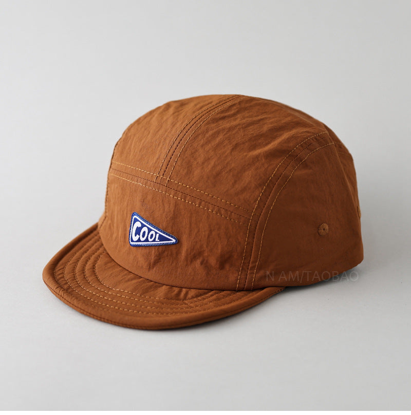 Short-Brimmed Five-Panel Quick-Dry Baseball Cap