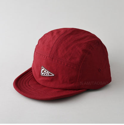 Short-Brimmed Five-Panel Quick-Dry Baseball Cap