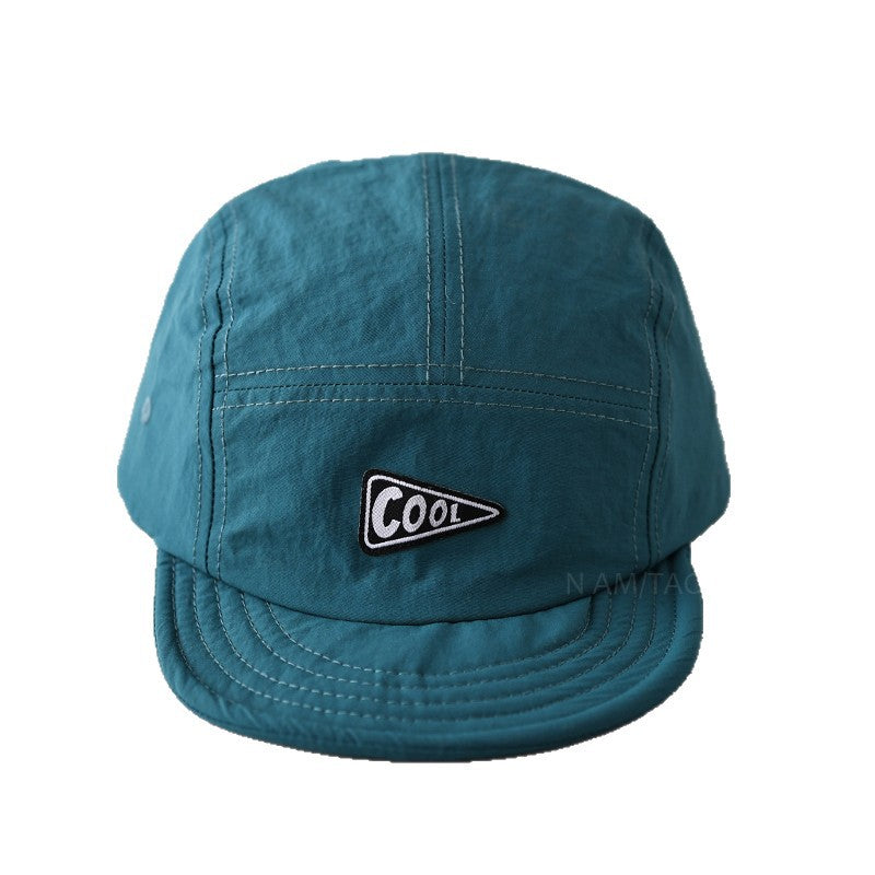 Short-Brimmed Five-Panel Quick-Dry Baseball Cap