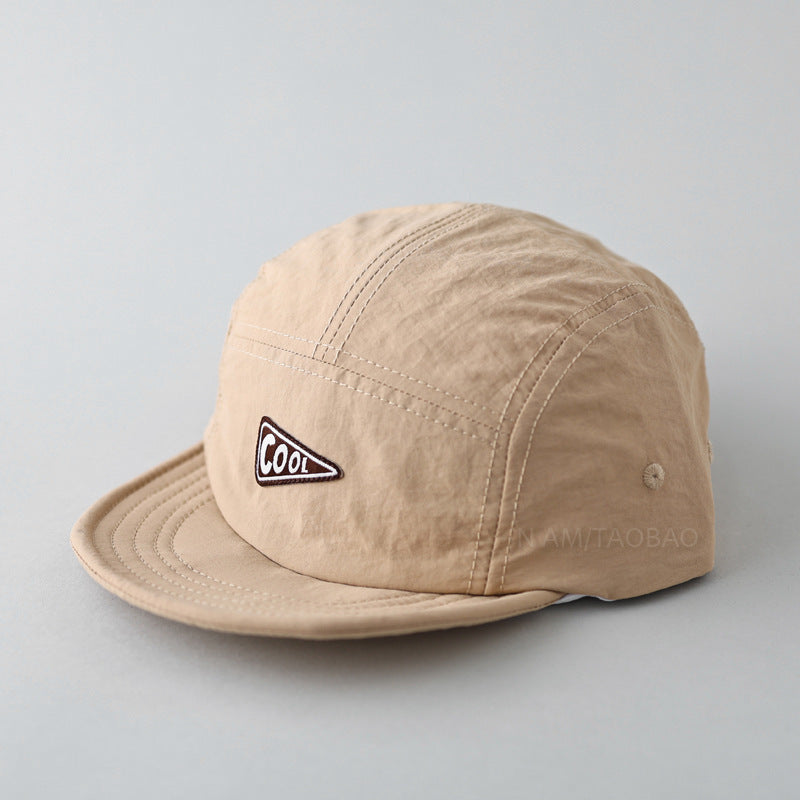 Short-Brimmed Five-Panel Quick-Dry Baseball Cap