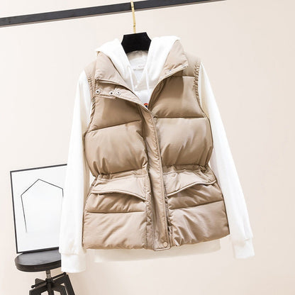 Short cotton vest jacket for women