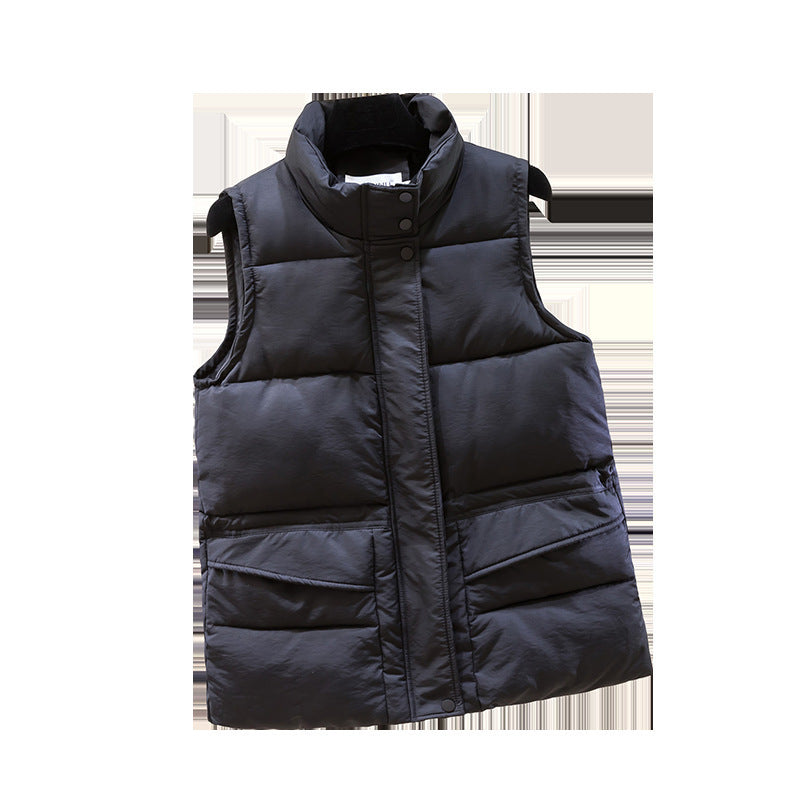 Short cotton vest jacket for women