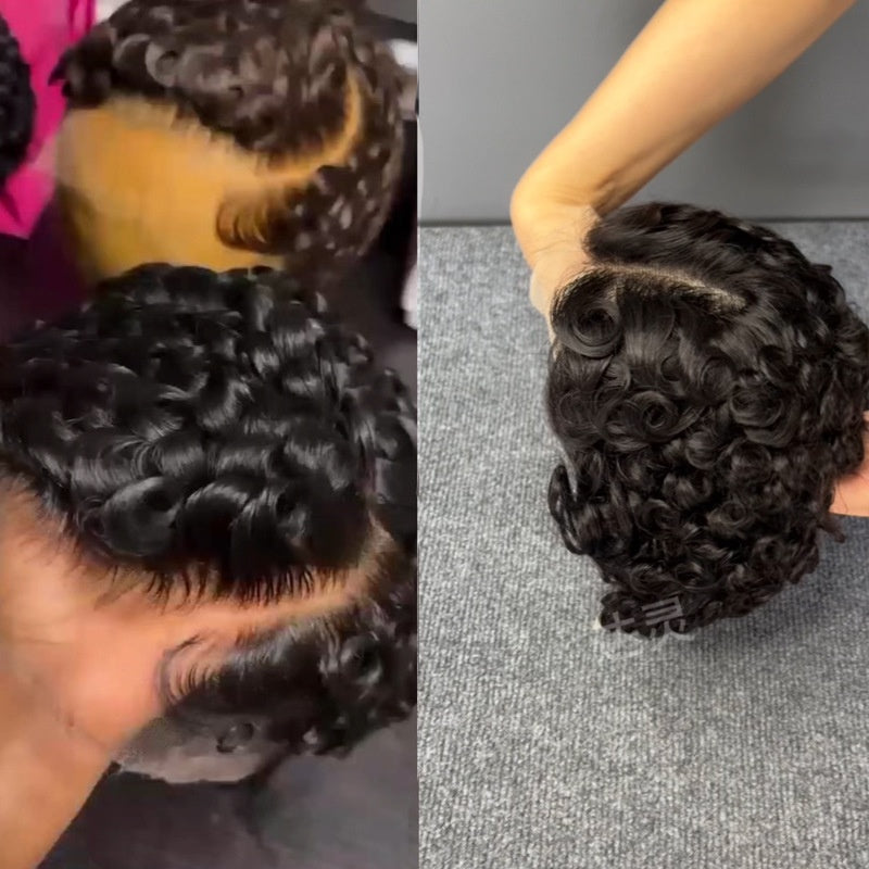 Short Curly Human Hair Wigs