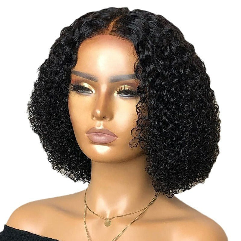 Short Curly Synthetic Lace Wig