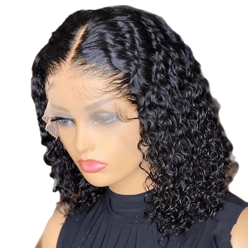 Short Curly Synthetic Wig with Adjustable Bangs