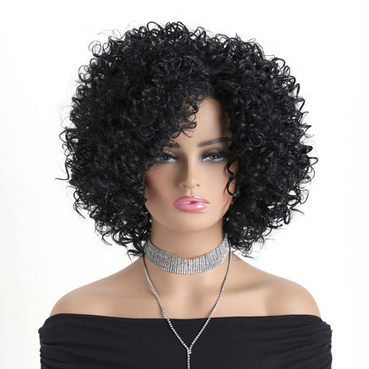 Short Curly Synthetic Wig with Elastic Net