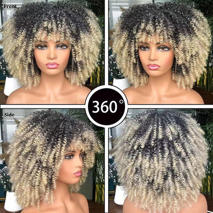 Short Curly Synthetic Wigs