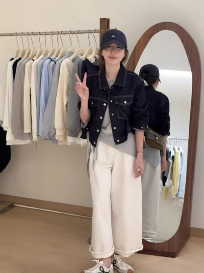 Short denim jacket