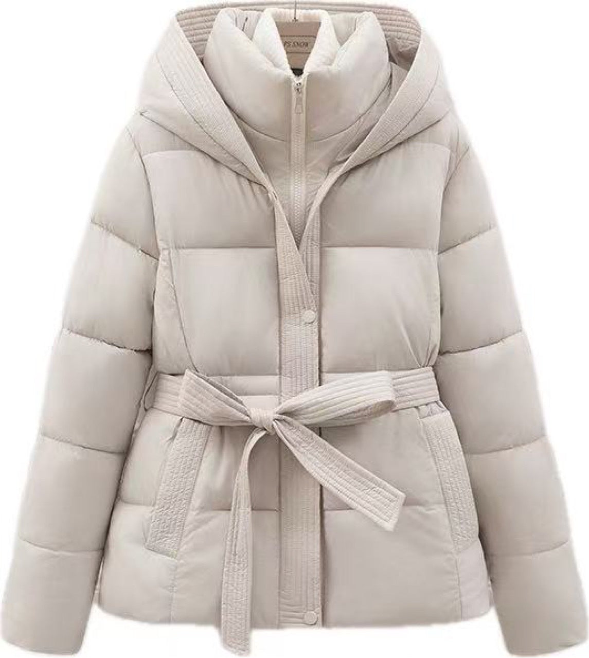 Short, form-fitting and warm coat