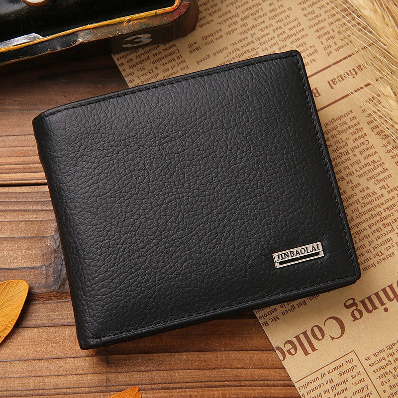 Short Genuine Leather Wallet for Men