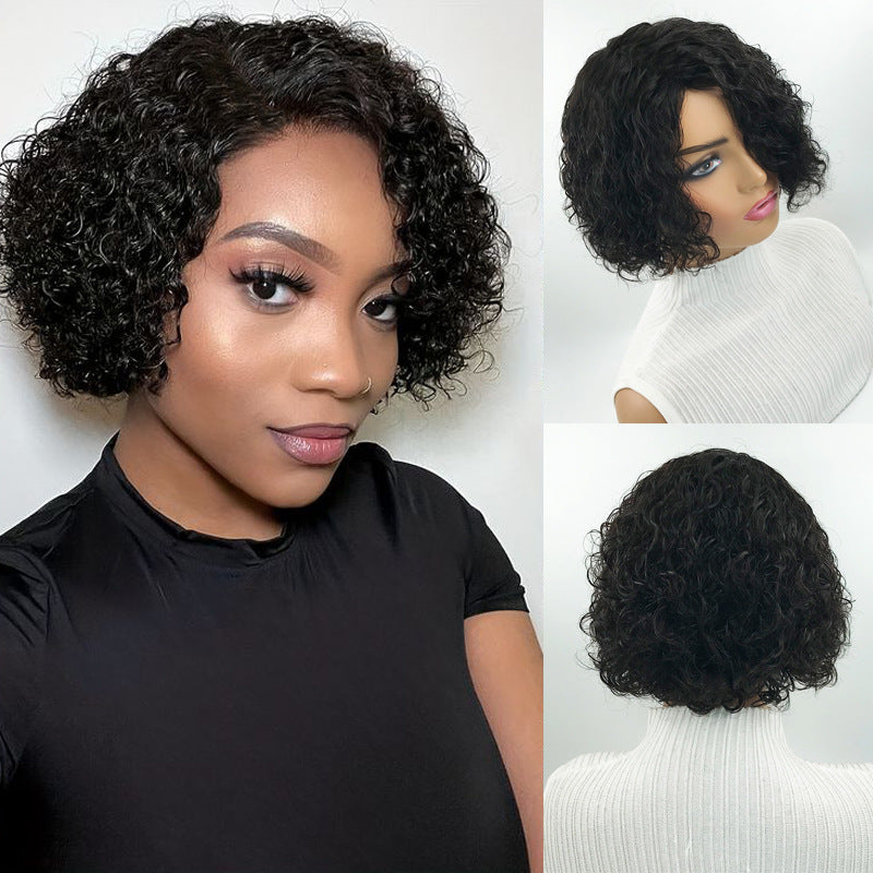 Short Human Hair Pixiecut Wig