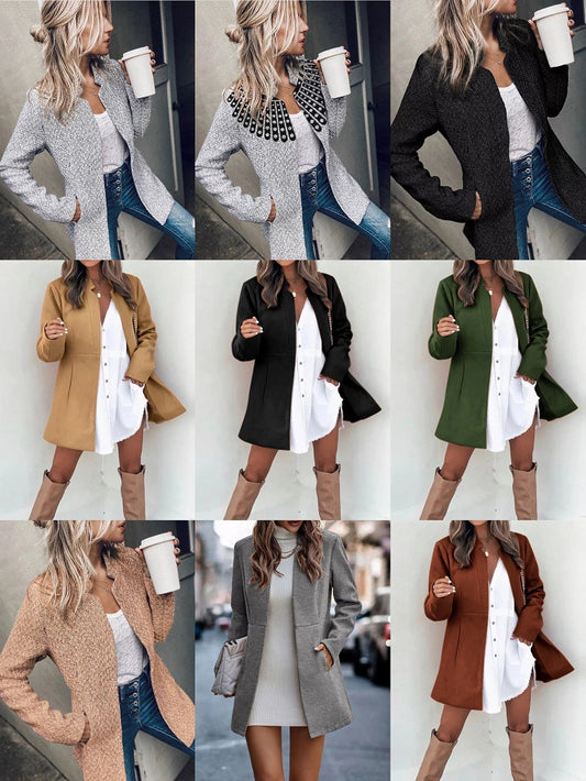 Short Lined Woolen Coat