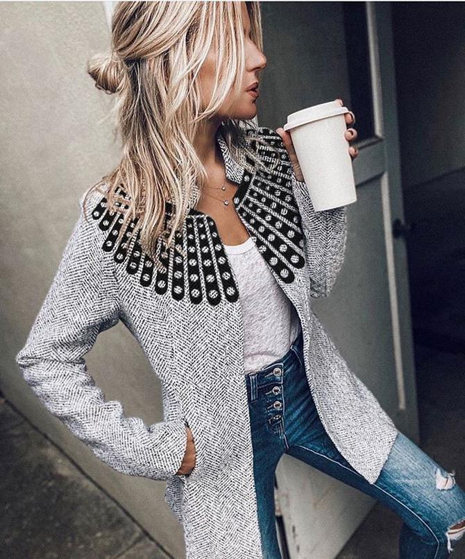 Short Lined Woolen Coat