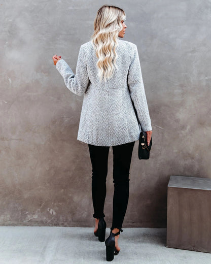Short Lined Woolen Coat