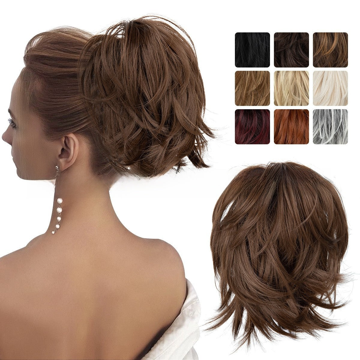 Short ponytail hairpiece