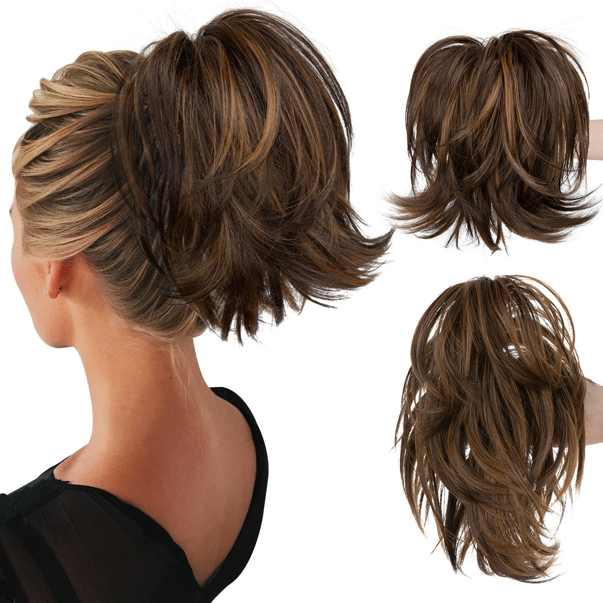Short ponytail hairpiece