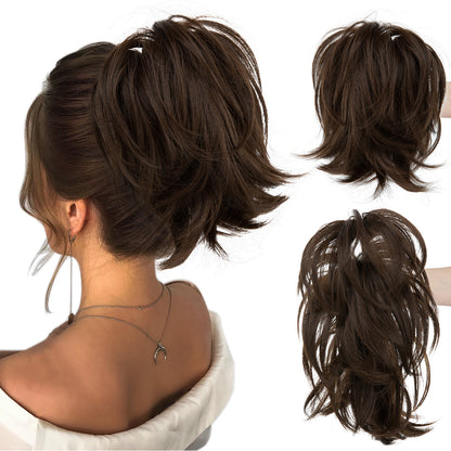 Short ponytail hairpiece