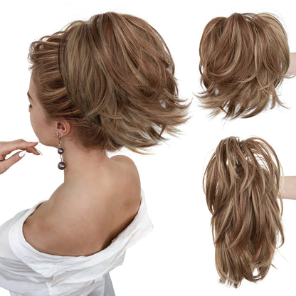 Short ponytail hairpiece
