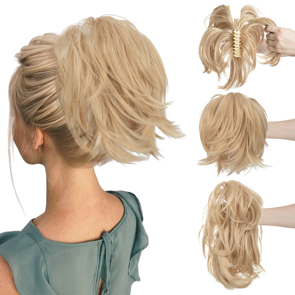 Short ponytail hairpiece