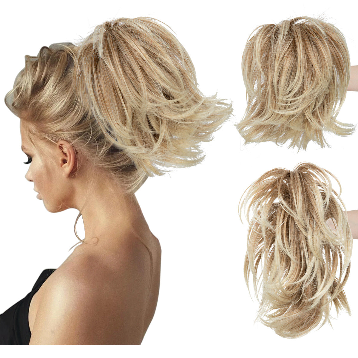 Short ponytail hairpiece