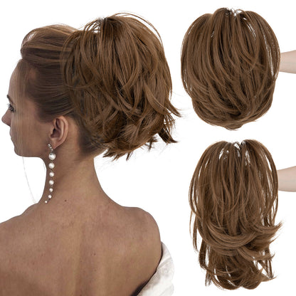 Short ponytail hairpiece