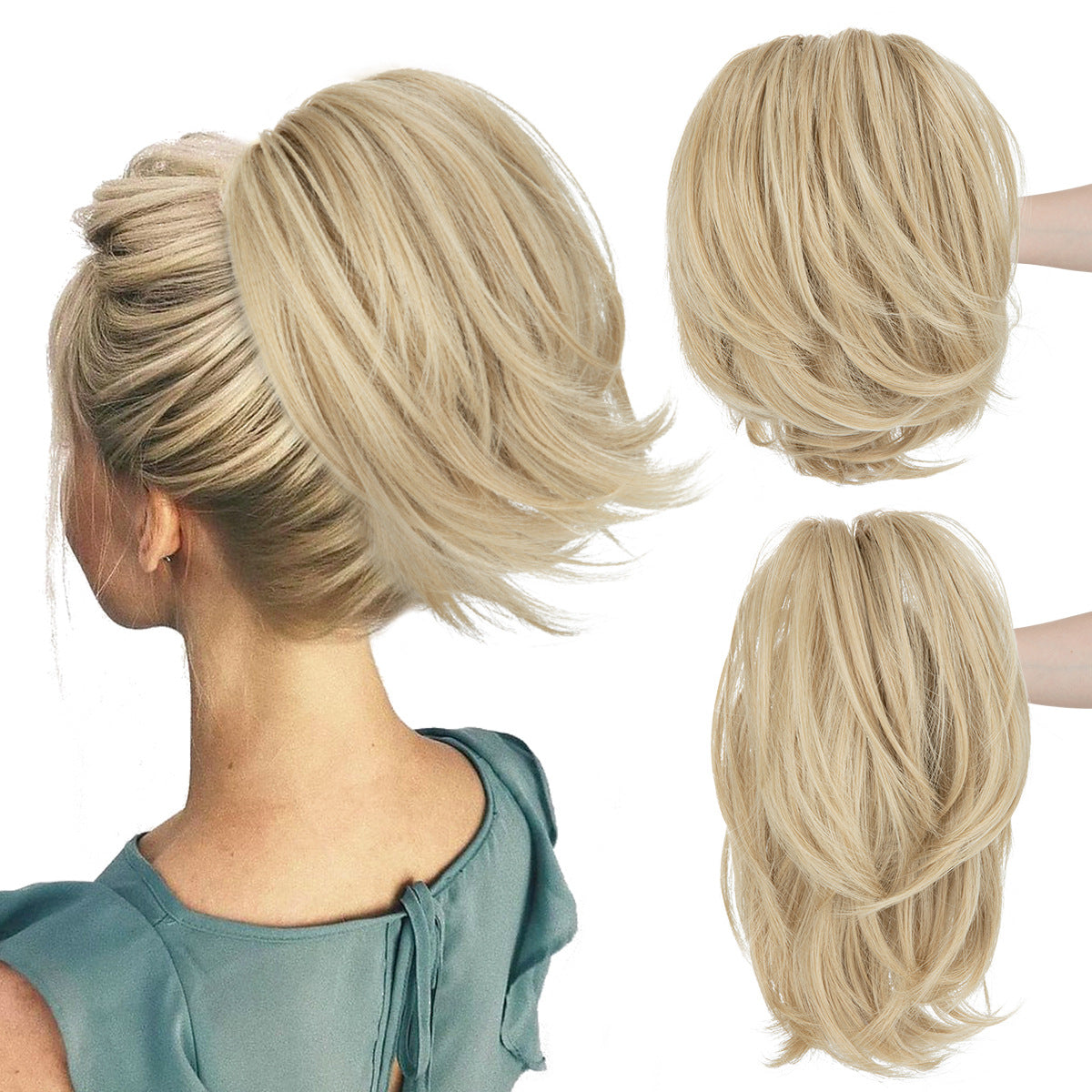 Short ponytail hairpiece