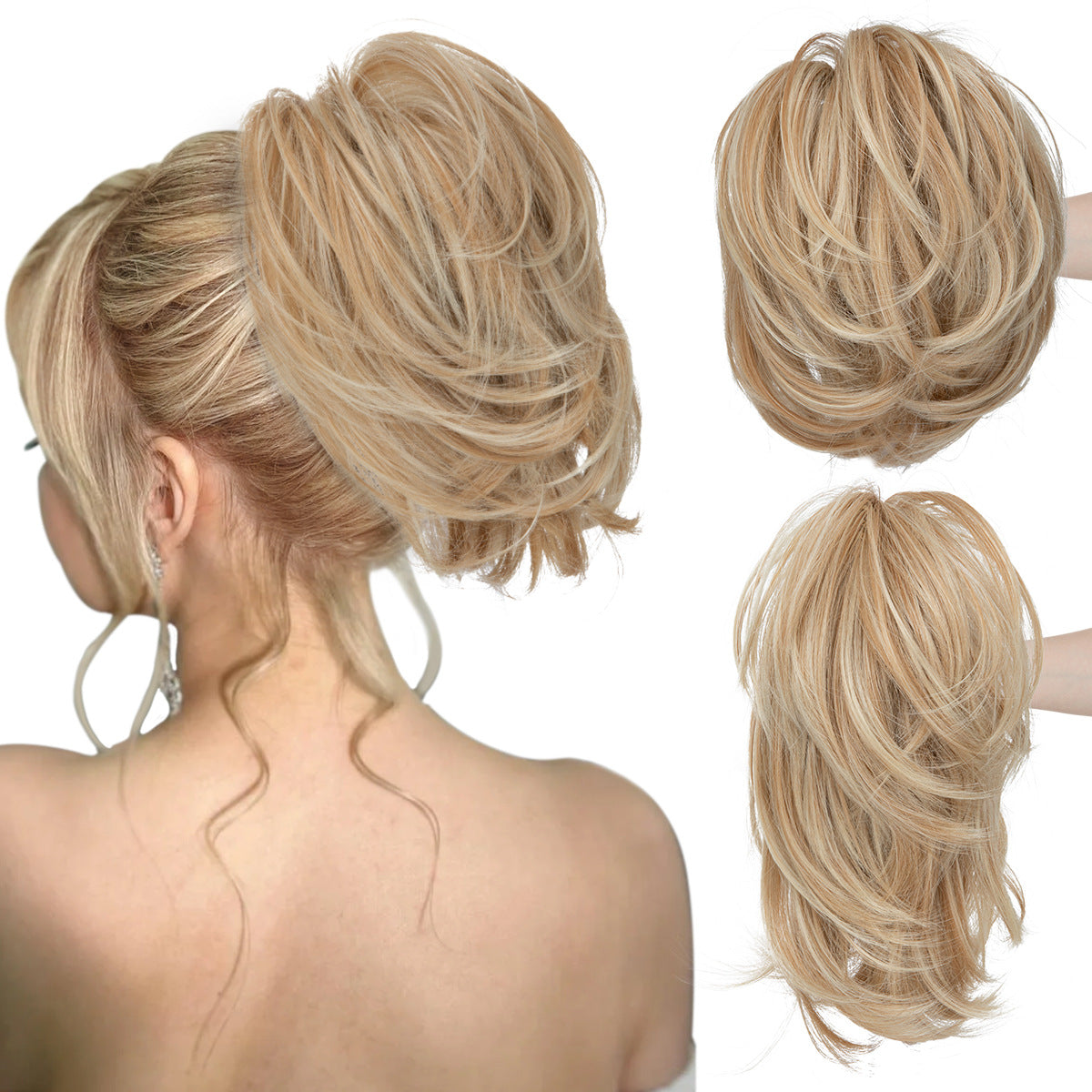 Short ponytail hairpiece
