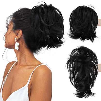 Short ponytail hairpiece