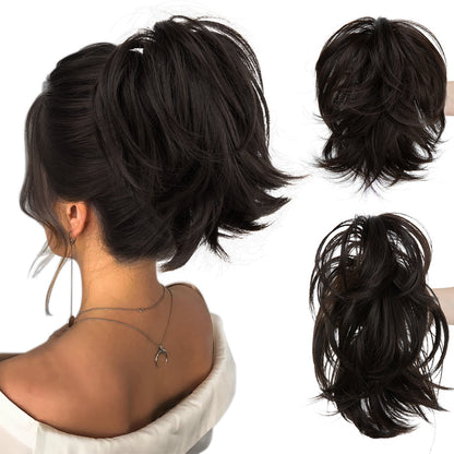 Short ponytail hairpiece