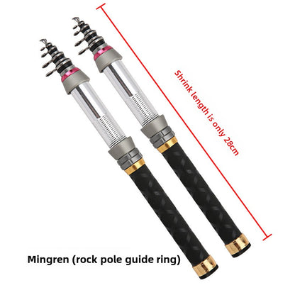 Short section small fishing rod