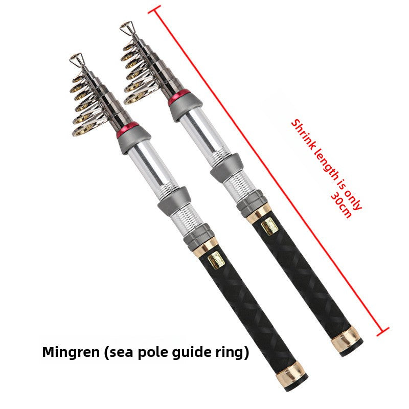 Short section small fishing rod
