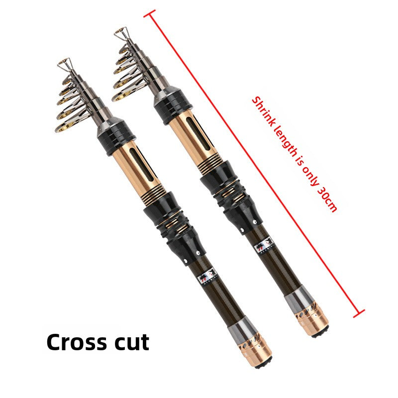 Short section small fishing rod