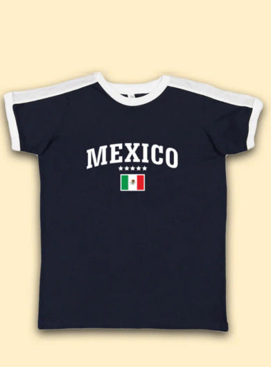 Short-sleeve round neck