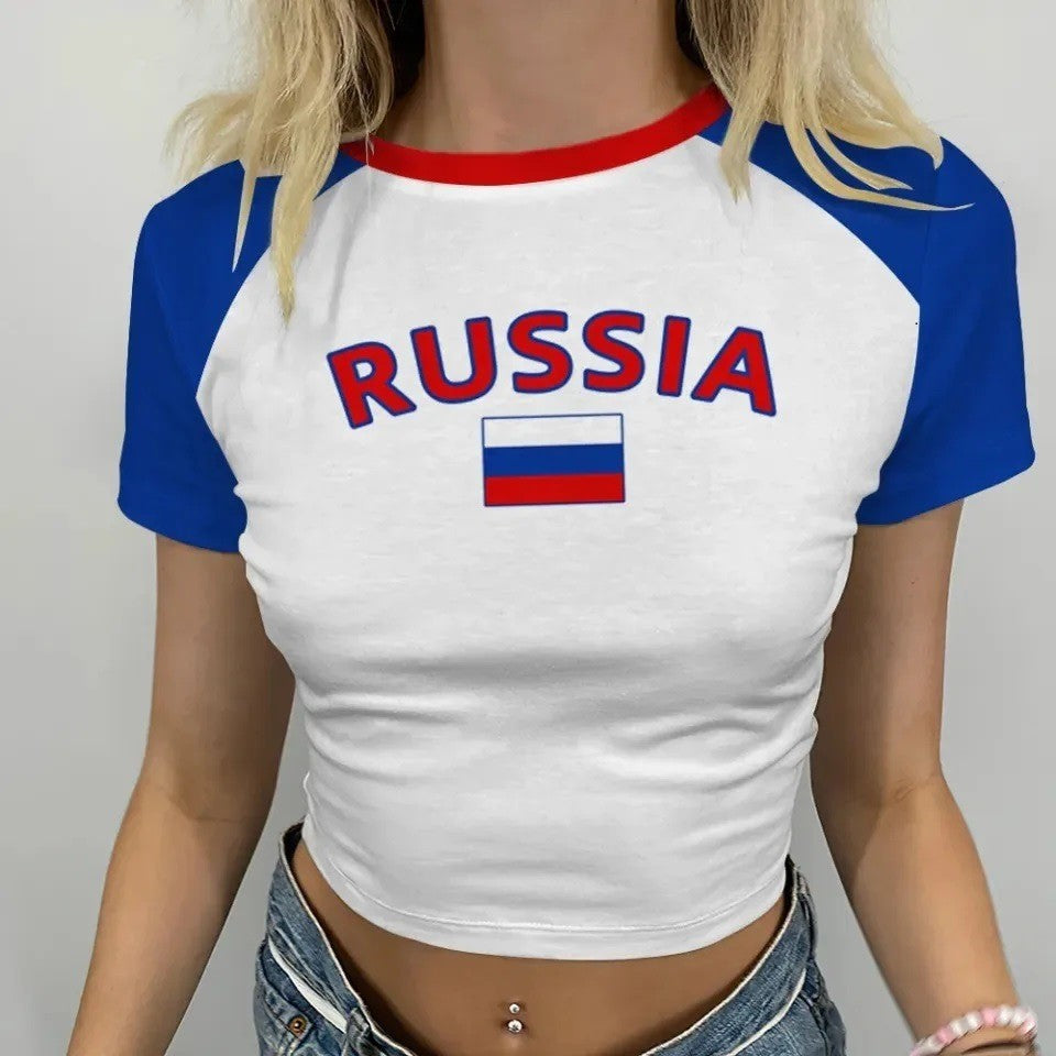 Short-sleeve round neck