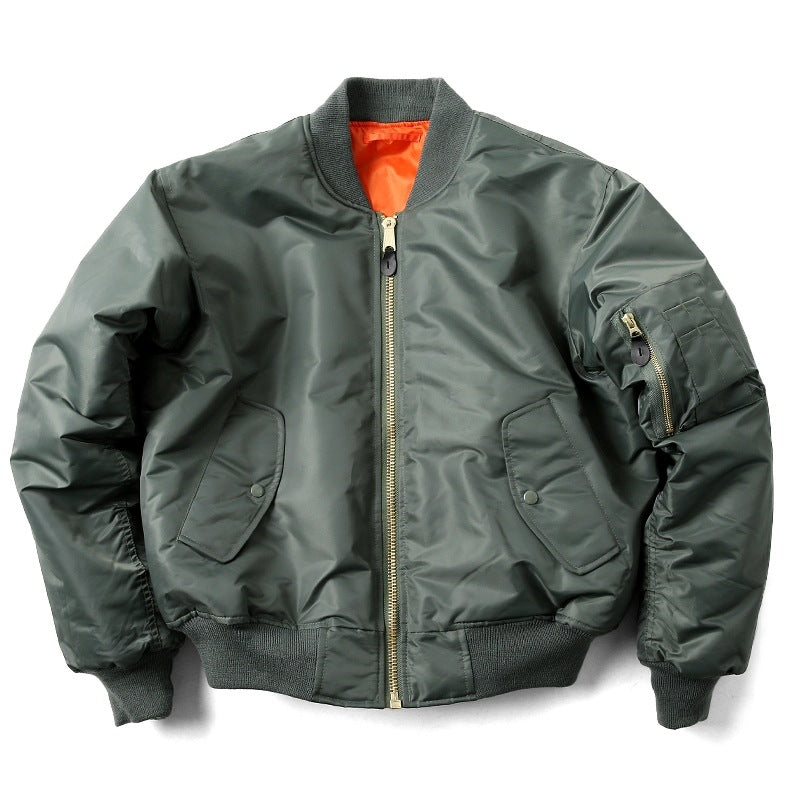 Short-sleeved cotton-padded jacket