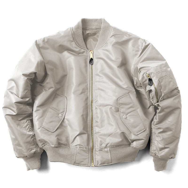 Short-sleeved cotton-padded jacket