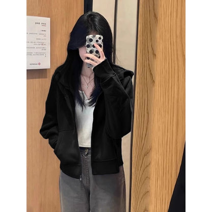 Short-sleeved jacket hoodie