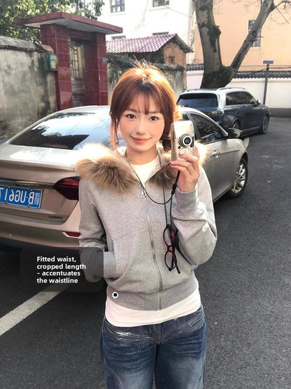 Short-sleeved jacket hoodie