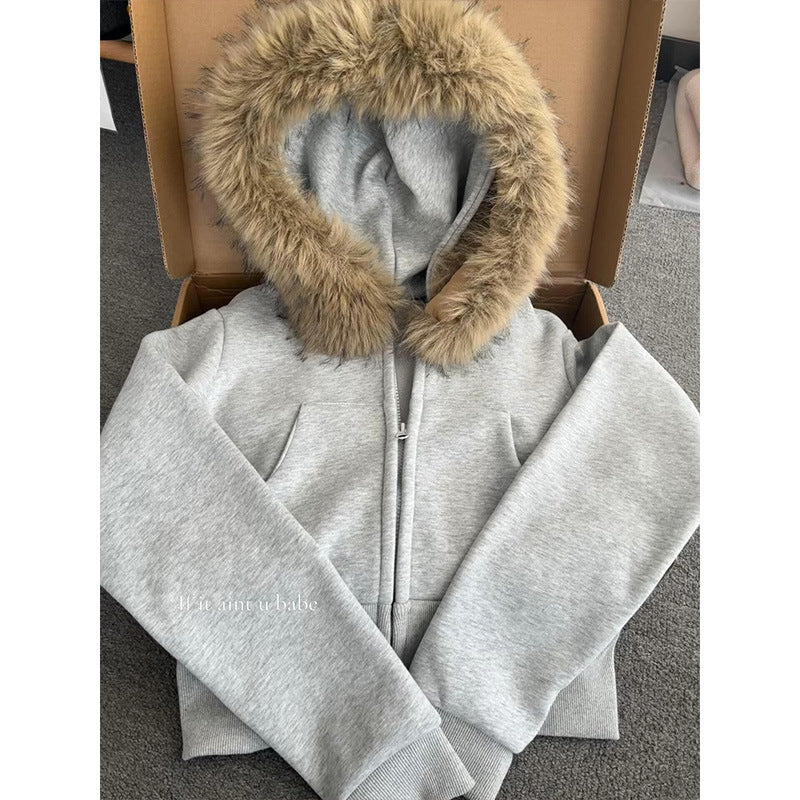 Short-sleeved jacket hoodie
