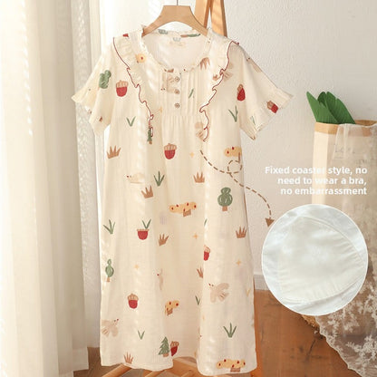 Short-sleeved nightgown