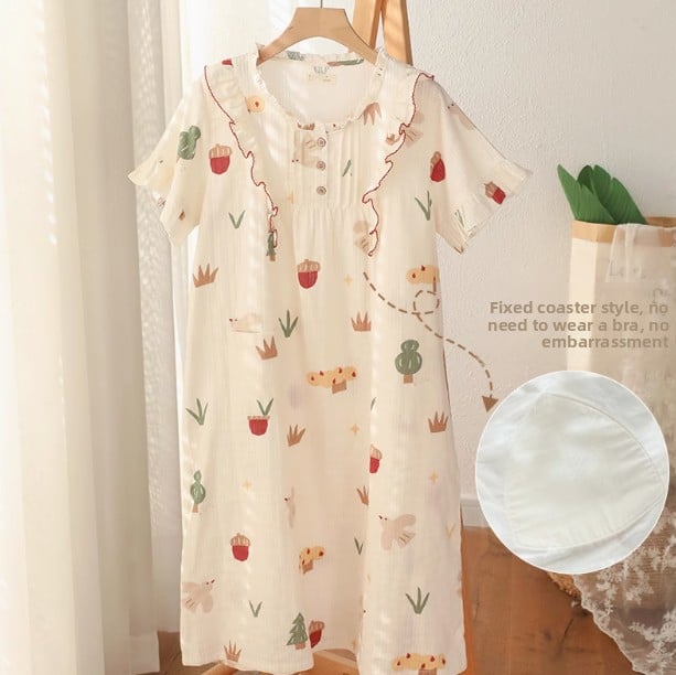 Short-sleeved nightgown